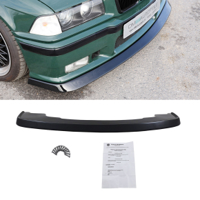 Sport Frontspoiler Lippe Hochglanz Schwarz past für BMW E36 Coupe Limousine Touring Bj 90-99