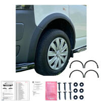 Set Radlaufleisten ABS schwarz matt 10-teilig für VW T5