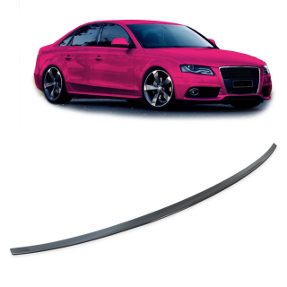 Heck Spoiler Lippe Sport Kofferaum schwarz glanz für Audi A4 B8 Limousine 07-15