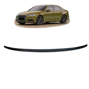 Heck Spoiler Lippe Sport Schwarz glanz + 3M für Audi...