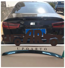 Heck Spoiler Lippe Sport Schwarz glanz + 3M für Audi...
