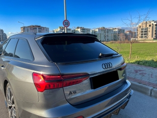 Performance Heck Spoiler Lippe Sport Schwarz glanz für Audi A6 C8 Avant ab 2019