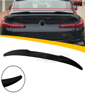 Performance Heck Spoiler Lippe Sport Schwarz glanz +3M  für BMW X4 G02 auch M