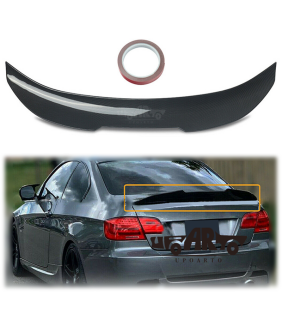 Performance Heck Spoiler Lippe V-Form Schwarz glanz + 3M für BMW 3er E92 Coupe