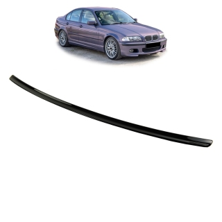 Heck Spoiler Lippe Dezent Kofferraum Schwarz glanz für  BMW 3er E46 Limousine M3