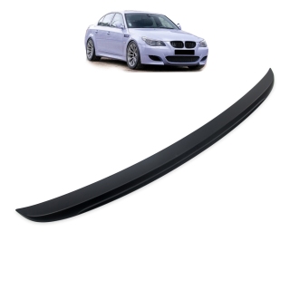 Heck Spoiler Lippe Sport Schwarz matt + 3M für BMW 5er (E60) Limousine ab 03-10