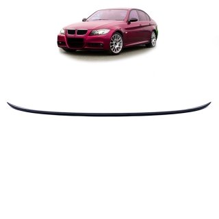 Heck Spoiler Lippe Sport Schwarz matt + 3M für BMW 3er E90 Limousine ab 05-11