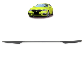 Performance Evo Heck Spoiler Lippe Kofferraum Schwarz für BMW 5er G30 Sport 