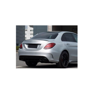 Sport-Heckspoiler schwarz-glanz dezent für Mercedes C-Klasse (W205) ab 2014-2018