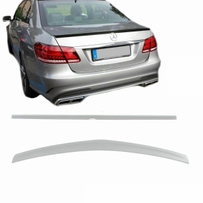 Sport-Heckspoiler lackierbar grau für Mercedes E-Klasse W212 Limousine ab 09-16