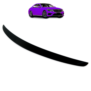Sport Heck Spoiler Schwarz glanz für Mercedes S-Klasse W222 ab 13-20 AMG