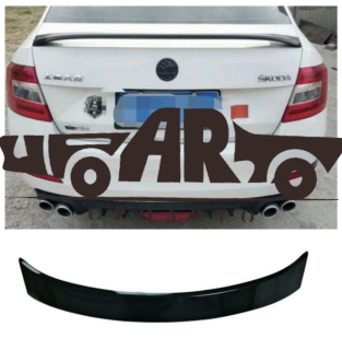 Sport Heck Spoiler Lippe Schwarz glanz für Skoda Octavia III 5E Limo ab 12-20 RS