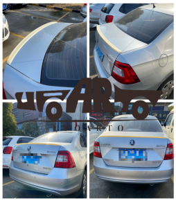 Sport-Heckspoiler schwarz glanz für Skoda Rapid...