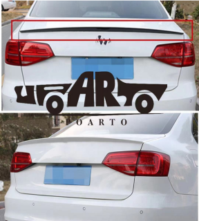 Sport Heck Spoiler Lippe Schwarz glanz für VW Jetta VI Limousine ab 2010-2018