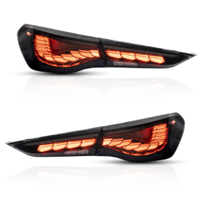 OLED Light Bar Rückleuchten Schwarz dynamisch passt für BMW 4er G22 ab 2020-2024