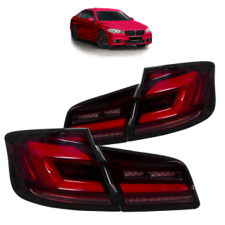 Lightbar Rückleuchten SET Kirschrot dynamisch für BMW 5er F10 Limousine ab 10-18