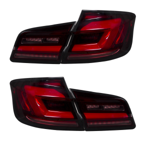 Lightbar Rückleuchten SET Kirschrot dynamisch für BMW 5er F10 Limousine ab 10-18