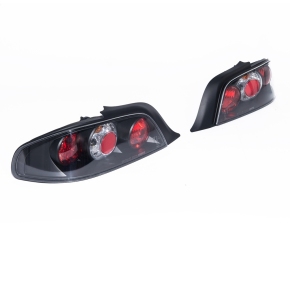 Design Rückleuchten Heckleuchten Set Schwarz für Peugeot 306 Cabrio ab 1994-2002