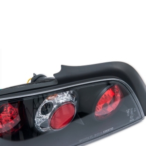 Design Rückleuchten Heckleuchten Set Schwarz für Peugeot 306 Cabrio ab 1994-2002
