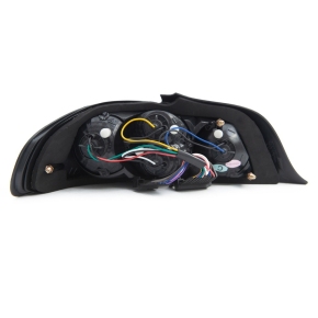 Design Rückleuchten Heckleuchten Set Schwarz für Peugeot 306 Cabrio ab 1994-2002