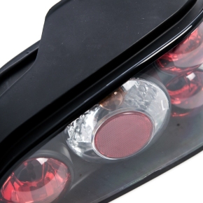  Design Rückleuchten Heckleuchten Set Schwarz für Peugeot 106 (S2) ab 1996-2003
