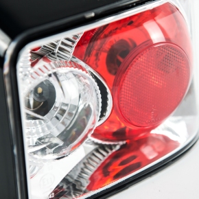 Rückleuchten Heckleuchten Chrom Rot Klarglas passt für Peugeot 205 ab 1990-1998