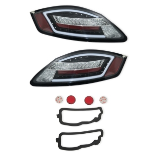 LED-Rückleuchten dynamisch Klarglas Smoke passt für Porsche Boxster 987 ab 04-09