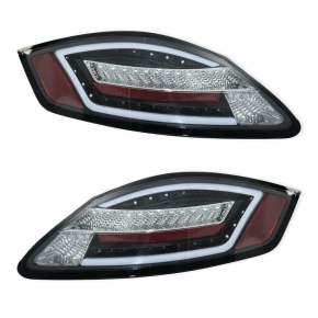 LED-Rückleuchten dynamisch Klarglas Smoke passt für Porsche Boxster 987 ab 04-09