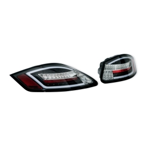 LED-Rückleuchten dynamisch Klarglas Smoke passt für Porsche Boxster 987 ab 04-09