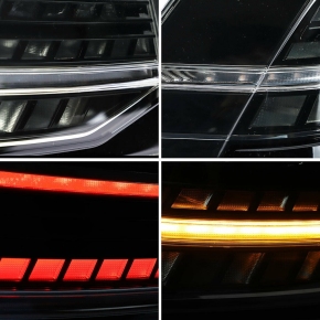 Facelift-Design LED Rückleuchten Schwarz dynamisch passt für VW Golf 7 ab 13-20