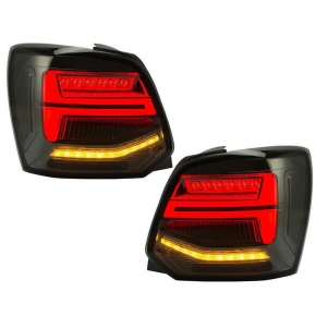 LED Rückleuchten Schwarz dynamik Facelift-Design passt für VW Polo 5 (6R) 09-14
