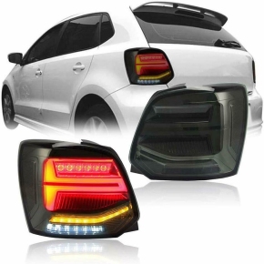 LED Rückleuchten Schwarz dynamik Facelift-Design passt für VW Polo 5 (6R) 09-14