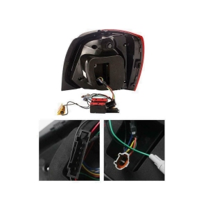 LED Rückleuchten Schwarz dynamik Facelift-Design passt für VW Polo 5 (6R) 09-14