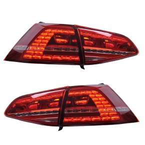 LED-Rückleuchten Dynamisch Rot Smoke passt für VW Golf 7 Vorfacelift ab 13-17