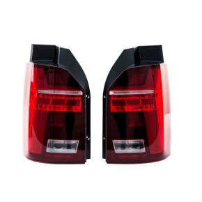 Facelift-Design LED-Rückleuchten Klarglas Rot passt für VW T6 ab 2015-2019