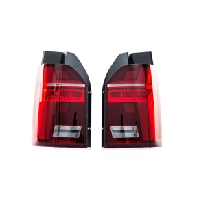 Facelift-Design LED-Rückleuchten Klarglas Rot passt für VW T6 ab 2015-2019