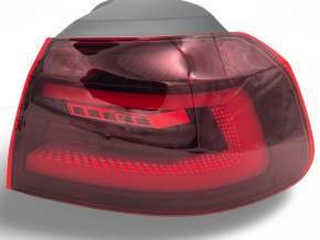 Rückleuchten komplett Schwarz dynamisch LED passt für VW GOLF 6 mit Halogen