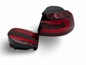 Rückleuchten komplett Schwarz dynamisch LED passt für VW GOLF 6 mit Halogen
