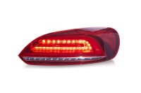  LED-Rückleuchten Lightbar Kirschrot für VW Sciroc