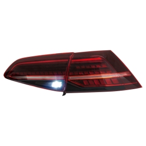  LED-Rückleuchten Dynamisch Lightbar Schwarz für VW Golf 7 Vorfacelift ab 12-17