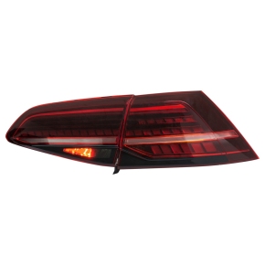  LED-Rückleuchten Dynamisch Lightbar Schwarz für VW Golf 7 Vorfacelift ab 12-17