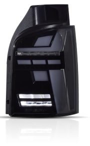 Facelift-Design LED-Rückleuchten Klarglas Schwarz passt für VW T5 ab 2009-2015