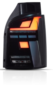 Facelift-Design LED-Rückleuchten Klarglas Schwarz passt für VW T5 ab 2009-2015