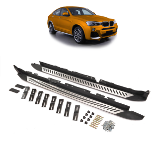 Trittbretter Seitenstufen Schweller + Schrauben passt für BMW X4 F26 ab 14-18