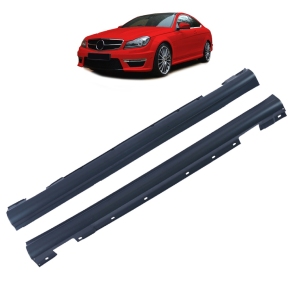 SET Sport Seitenschweller grundiert für Mercedes C-Klasse (C204) Coupe ab 11-15