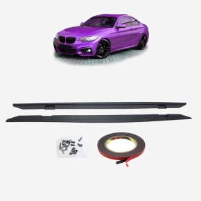 SET Sport Seitenschwelleransätze schwarz matt für BMW 2er (F22,23) ab 13-21