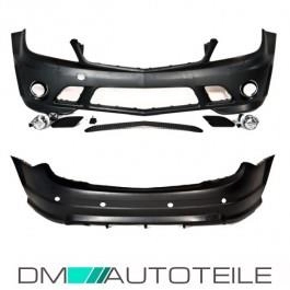 Set Mercedes W204 Bumper Front + Rear + Diffusor fits for...