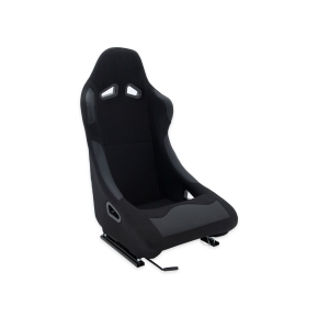 Rennsitz Schalensitz Sportsitz schwarz Stoff + Schieber für Auto Boot SIM Racing