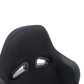 Rennsitz Schalensitz Sportsitz schwarz Stoff + Schieber für Auto Boot SIM Racing