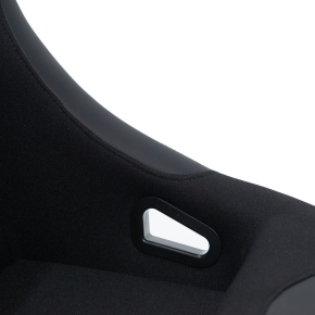 Rennsitz Schalensitz Sportsitz schwarz Stoff + Schieber für Auto Boot SIM Racing
